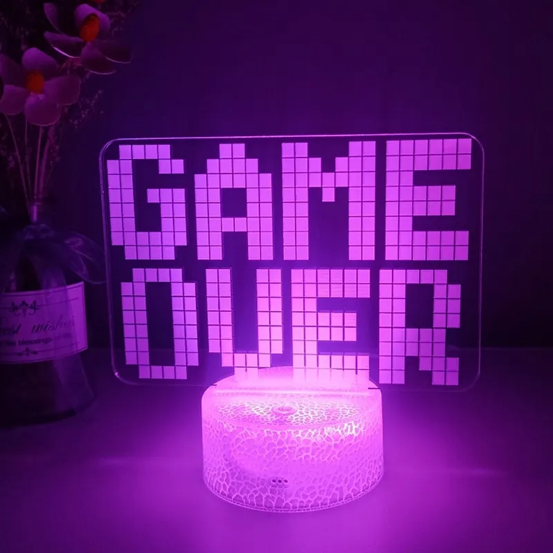 Lampe 3D Game Over