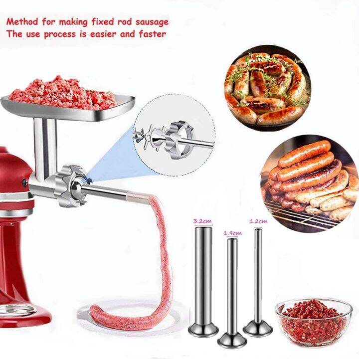 metal-food-grinder-attachment-for-kitchenaid-stand-mixer-meat-grinder-accessories-includes-sausage-stuffer-tubes