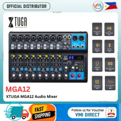 XTUGA CT120 12-Channel Professional Audio Mixer for Computer