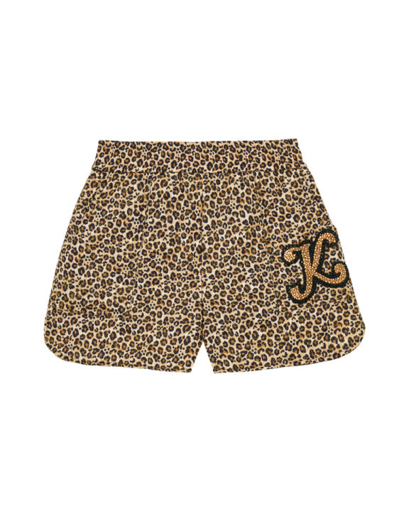 kloset-kloset-leopard-print-shell-shorts-pf22-p001-กางเกงผ้าลายเสื้อ-กางเกงขาสั้น-กางเกงแฟชั่น-การเกงkloset