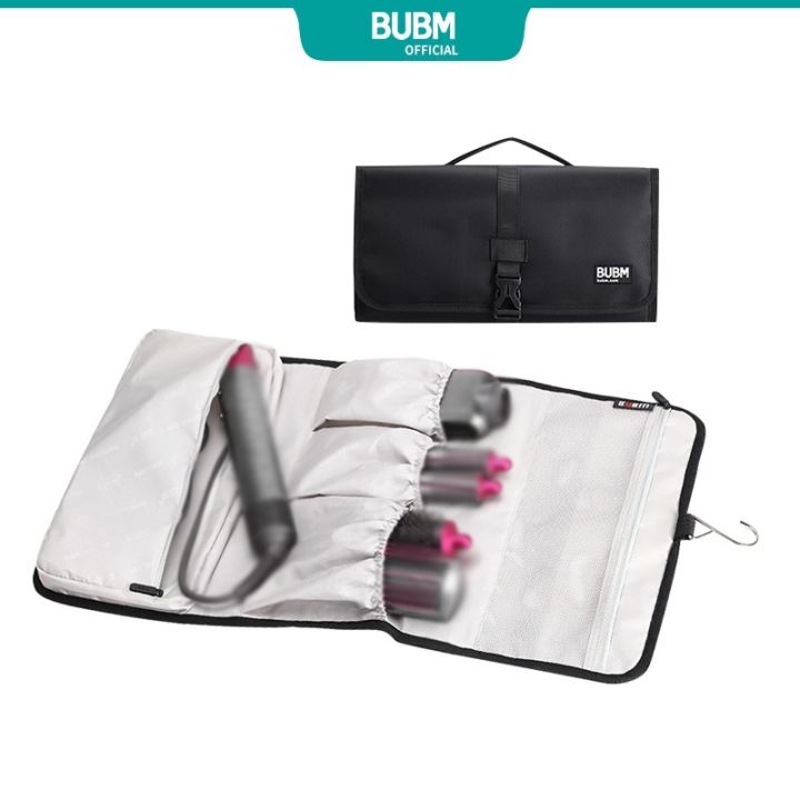 bubm-travel-storage-roll-bag-compatible-with-dyson-airwrap-styler-portable-hang-organizer-bag-for-dyson-hair-styling-wh