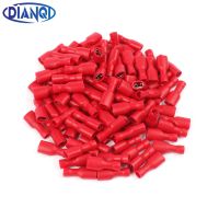 FDFD1 187 FDFD1.25 187 insulating Female Insulated Electrical Crimp Terminal Connectors 100PCS/Pack Cable Wire Connector FDFD