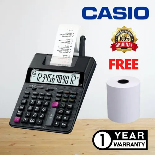 Casio HR100/ HR100RC Compact Printer with 12 Digits Lazada