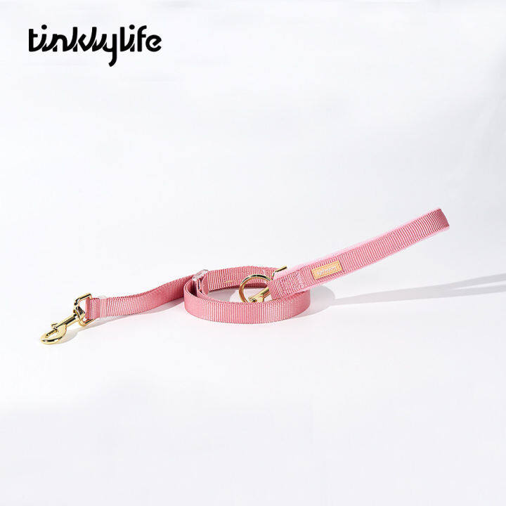 ฟัง-tinklylife-สายจูงสองหัวสีรุ้ง-โซ่สุนัขสีลูกกวาดมือมืออาชีพสายจูงสัตว์เลี้ยง