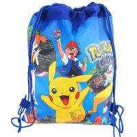 โปเกมอนถุงเก็บกันน้ำหลายสีให้เลือก Pikachu ของเล่นถุง Drawstring พรรคตกแต่งเด็กวันเกิดของขวัญคริสต์มาส