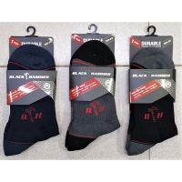 BLACK HAMMER 00212 MID CUT ANKLE SOCKS DRY FIT MEN HEAVY DUTY STOCKING SARUNG KAKI KERJA LELAKI