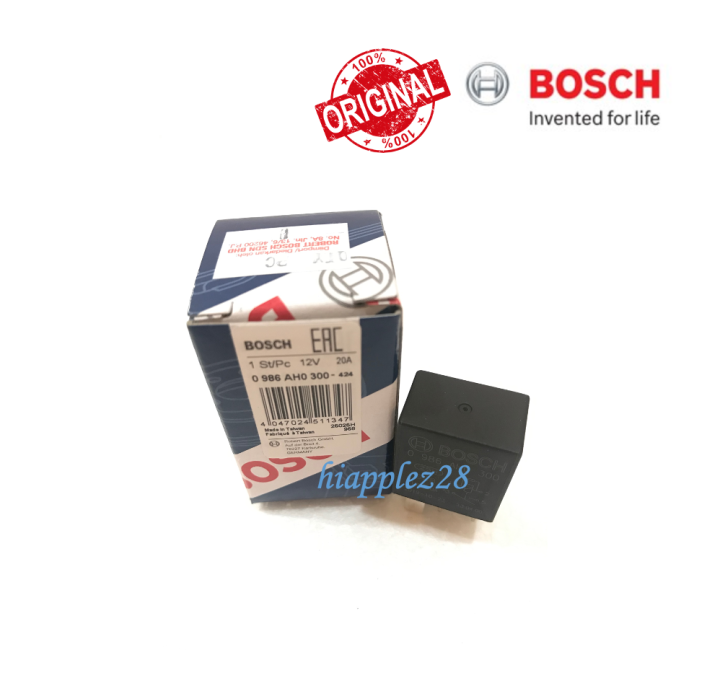 12V 20A 4 Pin Car Relay BOSCH (ORIGINAL) 0986AH0300 Lazada