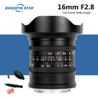 Brightin ดาว16มิลลิเมตร F2.8กล้องเลนส์เต็มกรอบมุมกว้าง S Tarry Sky เลนส์สำหรับ Canon RF E Nikon Z Leica M Sigma L เมา