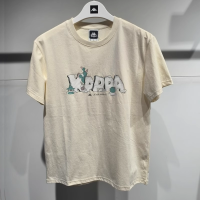 ฤดูร้อนแขนสั้น Kappa Kappa สำหรับผู้ชาย,เสื้อยืดกีฬาลำลองคอกลมแขนสามส่วน