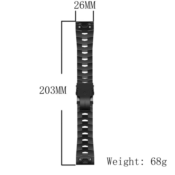 สำหรับ-garmin-fenix-7-pro-51mm-ไทเทเนียมอัลลอยเชื่อมจักรยานสายนาฬิกาข้อมือ-สีเทาไทเทเนียม-ขายเอง