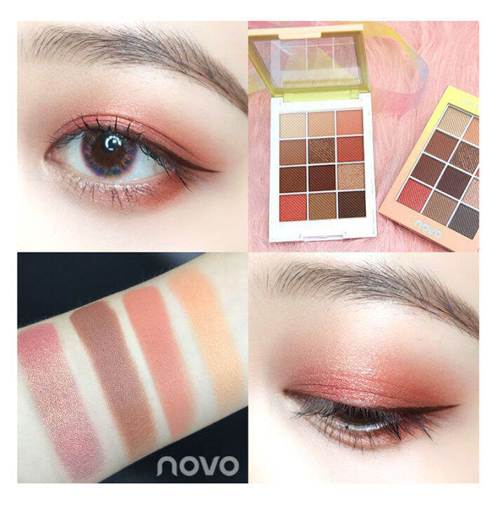 novo-eye-shadow-matteและ-อายแชโดว์-ระยิบระยับแป้ง-silky-eye-shadow-มีให้เลือก-4-เบอร์นะคะ-1-ตลับ