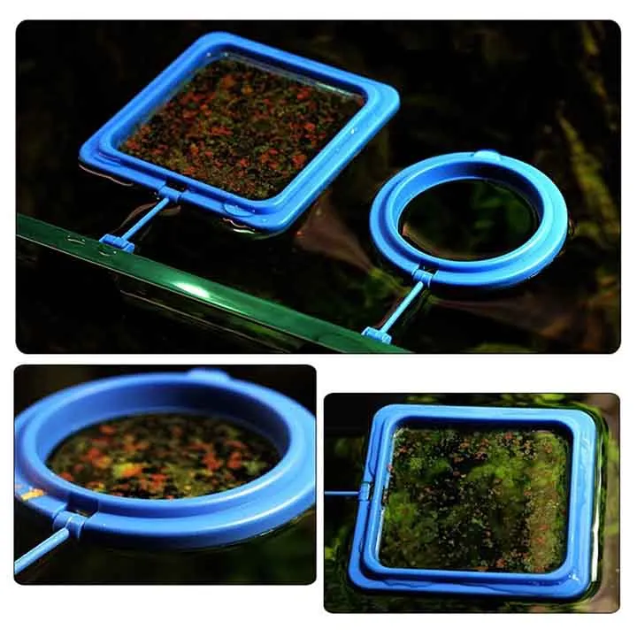 1PC Aquarium Fish Tank FixedPoint Suspension Feeding Ring Goldfish