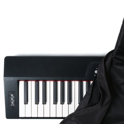 ‘【；】 88 Keys Electronic Keyboard Digital Piano Dust Cover W/ Adjustable Cord Dustproof Piano Case Accessories Waterproof Black Bag
