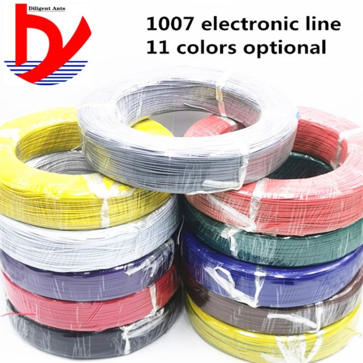 in-stock-วงจรไฟฟ้าและชิ้นส่วนทองแดง1007สีสายเคเบิล-led-ม-30awg-สายไฟ10-ul-ชุดเคลือบดีบุกมาตรฐาน-rohs-ได้รับการรับรอง