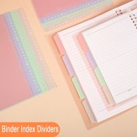 4 Tab A4 A5 B5พลาสติก Binder ตัวแบ่งดัชนี Binder หน้า Multicolor Index Tabs สำหรับโน้ตบุ๊คโฟลเดอร์แผ่นป้องกัน Tab