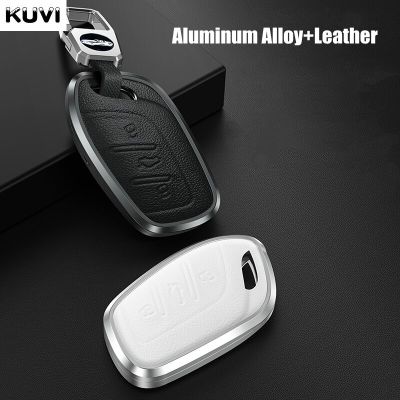 Metal Leather Car Remote Key Cover Case Shell Fob For MG4 MG5 MG6 MG ZS EV HS EHS ZX GT Roewe RX3 RX8 ERX5 RX5 I6 I5 Accessories
