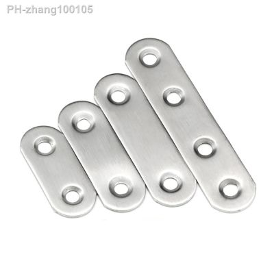 ▨▼ Corner Code Stainless Steel Flat Brace Brackets for Wood Metal Shelf Support Corner Bracket Connecting Mending Plates
