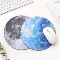 ☍ Round Celestial Mouse Pad Soft Mat For Game Computer Cap Desk Mat Pad Non-Slip Rubber Waterproof Office Marble Planet Series Mat