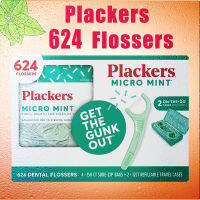 Plackers micro mint  dental flossers 624 conuts 150ct*4 ct sure-zip bags + 12ct*2 refillable travel cases