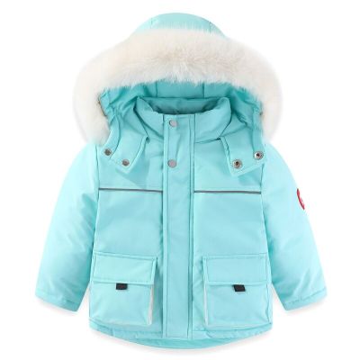 -30C New Winter Down Cotton Jackets for Girls Boy Clothes Thick Warm Hooded Coat Kids Parka Children Clothing Outerwear Snowsuit
