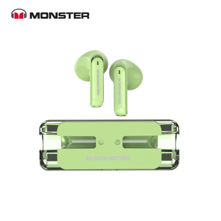 monster-original-xkt08หูฟังสำหรับเล่นเกม-ture-หูฟังไร้สายบลูทูธ5-3-latency-ต่ำลดเสียงรบกวนหูฟังชุดหูฟัง-new