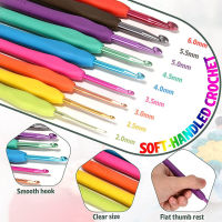 59 Pcs Ergonomic Crochet 59 Pcs Ergonomic Crochet DIY Crochet For Beginners Weaving Tool Knitting Tools Include Accessories Crochet Set Hook Set 5 Rolls Yarn Knitting Needles Kit Needles Kit For·Starters Braided Yarn