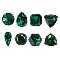 CTPA3bI New 5A Emerald 10PCS Different Shapes DIY Rhinestone Applique Crystals Pointback Glue On Nail Strass Jewelry Glass Beads