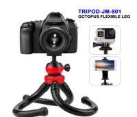 ขาปลาหมึก FLEXIBLE TRIPOD JM-801 RED สำหรับกล้อง: DSLR, กล้องมิลเลอร์เลส, Gopro, โทรศัพท์