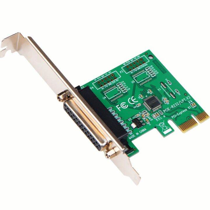 Desk Pcie Parallel Port Card Db25 Hole PciE To Printer Interface
