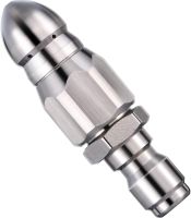 +【‘ Pressure Washer Sewer Jetter Nozzle With Stainless Steel, Durable Design Sewer Jet Nozzle,1/4Inch Quickly Connector