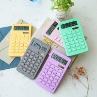 1pc Mini Solar Calculator 10 Digits Multi-functional Color Calculadora Accounting Financial Office Calculation Office Supplies Calculators