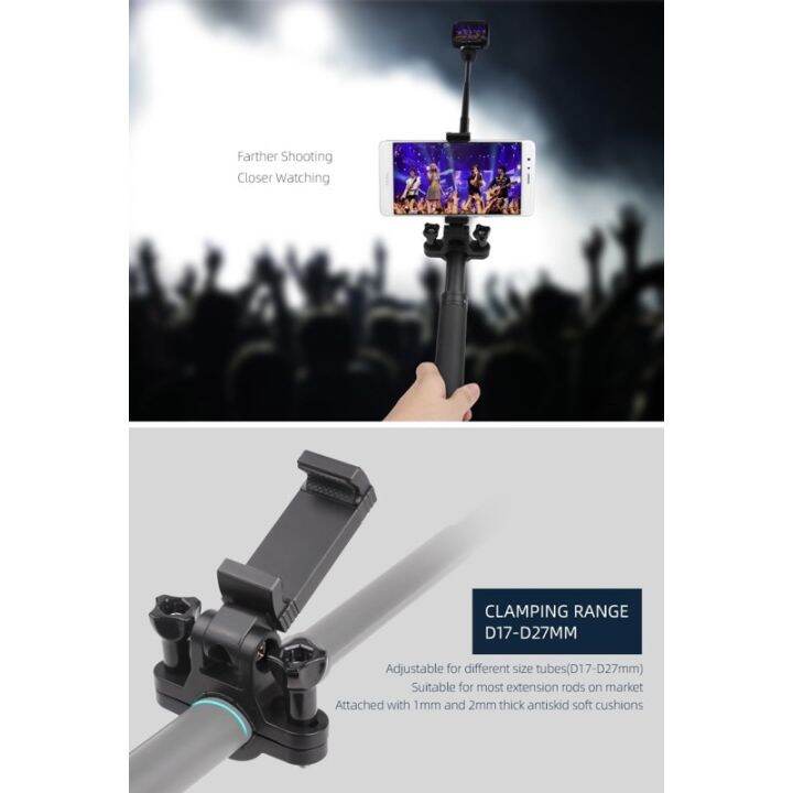 sunnylife-smartphone-bracket-holder-selfie-on-extension-rod-for-pocket-2-fimi-palm-2-osmo-pocket-action-gopro-10-9-8-7-6-max