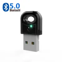 EESPORT อะแดปเตอร์บลูทูธ USB แบบพกพาสำหรับคอมพิวเตอร์พีซีตัวรับ USB รองรับบลูทูธดองเกิลระบบเครือข่ายบลูทูธรัยสัญญาณเครื่องส่งเพลงตัวรับสัญญาณ WIFI รับสัญญาณ5.0