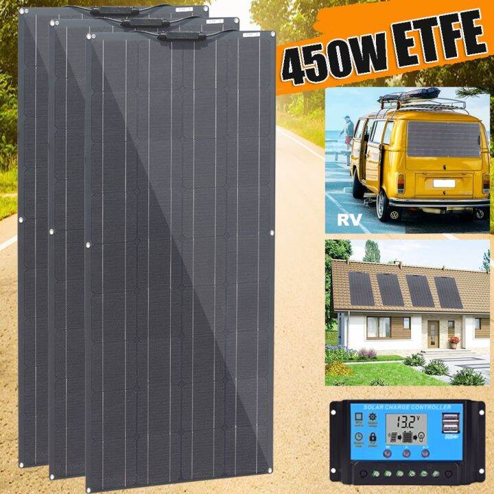 ETFE Flexible Solar Panel Kit 12V 450W 300W 150W 100W High Efficiency