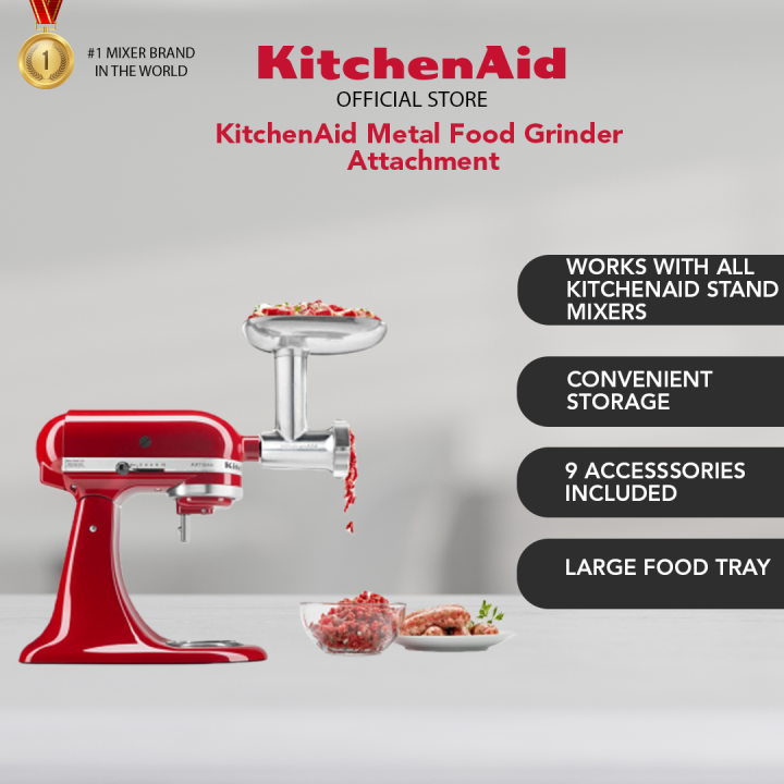 KitchenAid Metal Food Grinder Attachment KSMMGA Lazada