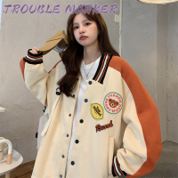 TroubleMaker เสื้อผ้าแฟชัน2023 เสื้อแจ็คเก็ตผ้าฟลีซขนาดเล็กสำหรับฤดูใบไม้ร่วงและฤดูหนาว เวอร์ชั่นเกาหลี WJK23912BC 38Z230922