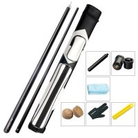 【LZ】☫㍿┇  NEW Arrival P3 1/2 Split Pool Cue Stick Black Shaft Cue Billiard Cue Stick 10.5mm/11.8mm/12.5mm Pool Cue Case Set China