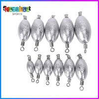 PINK A 5PCS Split Hook Connector Line Sinkers น้ำหนัก หยด Sinker รูปมะกอก ตะกั่วตกปลาตก