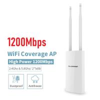 1200Mbps Outdoor Router AP Dual-Band  2.4G+5GHz WiFi Repeater Router Bridge WiFi Access Point