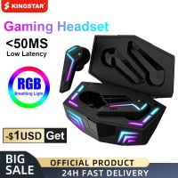 ₪✽ KINGSTAR Bluetooth Earphones Gaming Headsets 50ms Low Latency With Mic Wireless Headphone Sport Waterproof TWS Earbuds Gamer