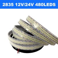 12V/24V Led Strip lights SMD2835 480Leds/m Double Row Flexible Led Tape IP67 Waterproof Lamp for outdoor Decor 3000K/4000K/6000K