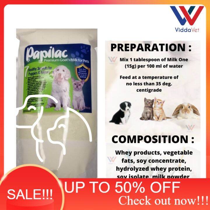 Papilac Premium Goat Milk Replacer for Puppies, Kittens, Dogs, Cats
