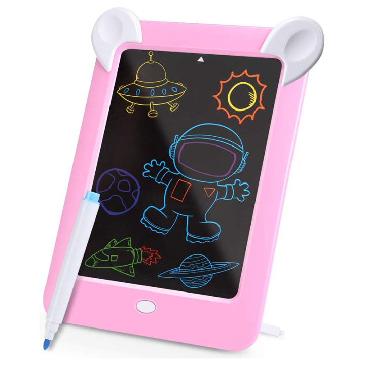LCD Writing Tablet, Kids 3D LED Luminous Magic Drawing Pad, LCD