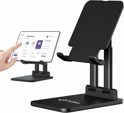 TriPro Tablet Stand -Portable Monitor Stand,4.72" Wide, Adjustable &amp; Foldable, Super Sturdy,Tablet Holder for Desk Compatible with iPad/Tablets/Portable Monitor 7"-15.6", Stand for Surface Pro