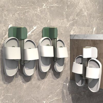 Bathroom Slipper Rack  Non Perforated Wall Mounted  Toilet Storage Rack  Toilet Hook Rack  for Storing Water Bathroom Counter Storage