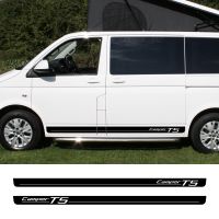 ’；【‘； 2PCS Stripes Graphics Vinyl Decals Car Body Side Skirt Stickers For VW Transporter Camper T5 Volkswagen Auto Decor Accessories