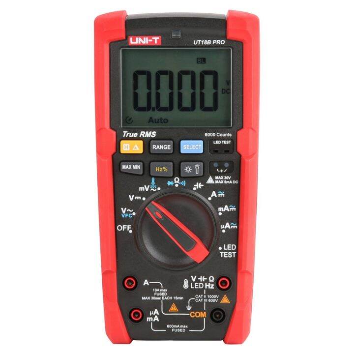 uni-t-true-rms-digital-multimeter-ut18b-pro-auto-range-tester-60m-ohm-anti-burn-vfc-capacitor-resistor-multi-meter