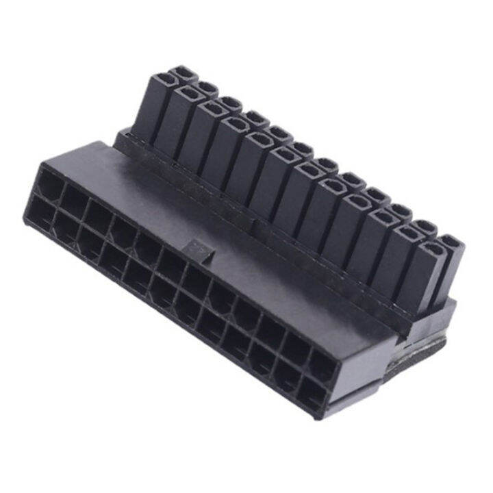 LLENG ATX 24Pin 90 degree 24 pin to 24pin Power Plug Adapter Mainboard