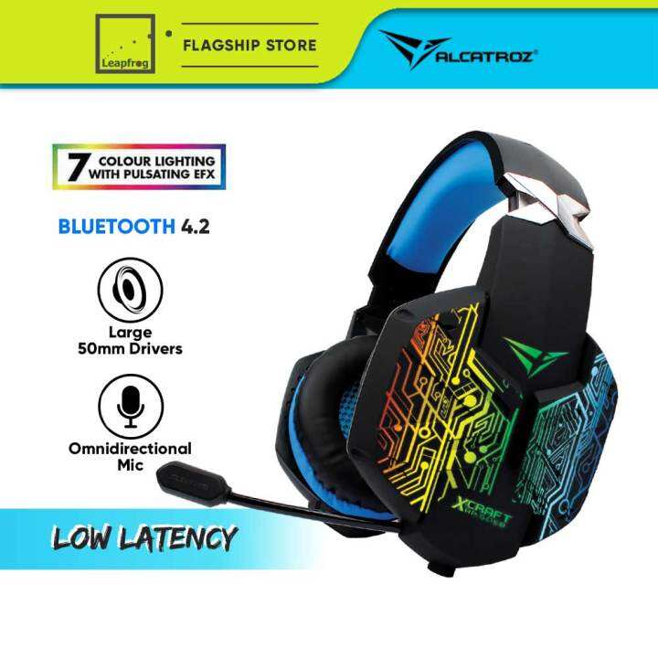 Alcatroz XCraft HP Gold Bluetooth Gaming Headphones with Mic Lazada