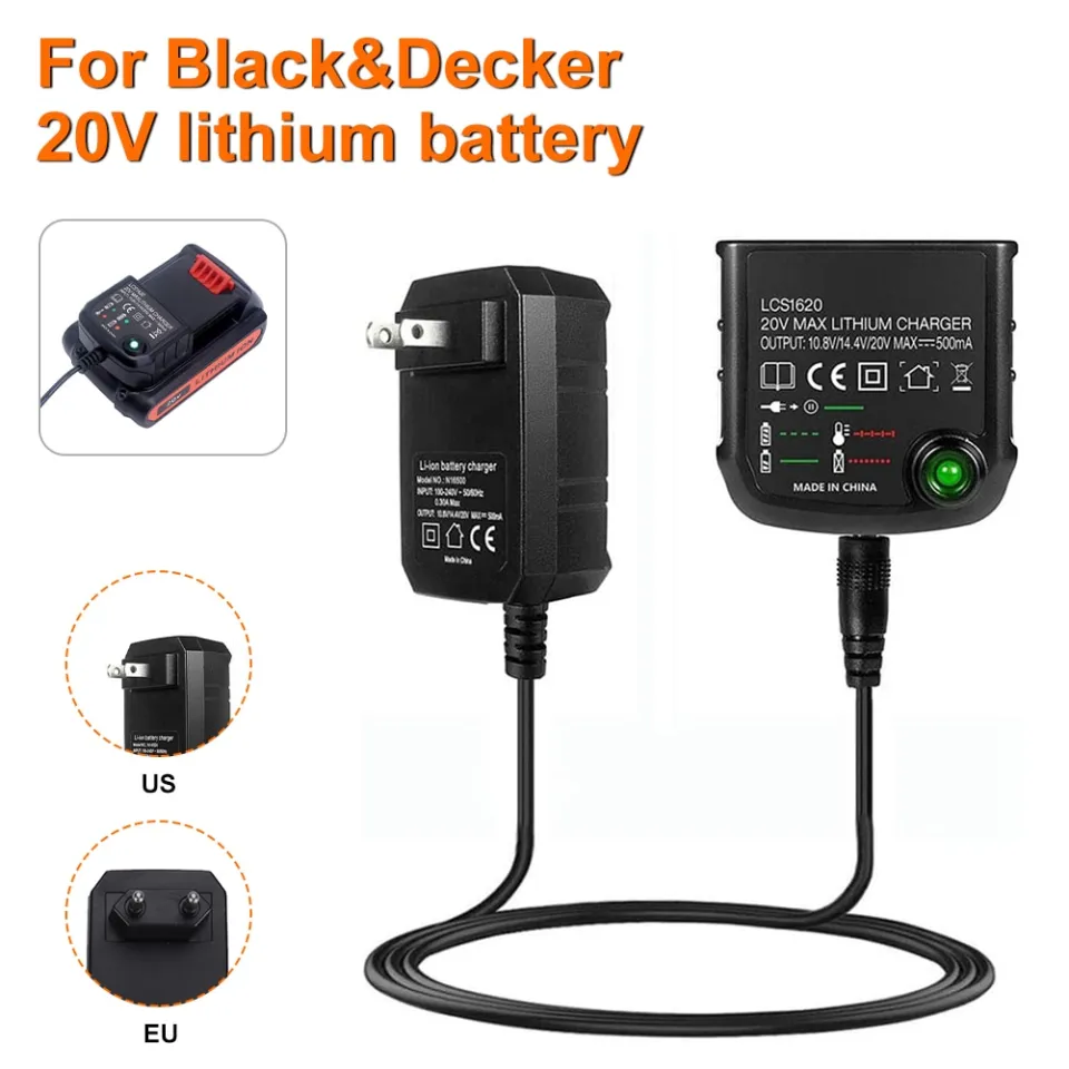 For Blackdecker Li-ion Battery Charger 10.8v 14.4v 20v Serise Lbxr20 Lb20  Lbx20 Lbx4020 Electric Drill Screwdriver Tool Battery